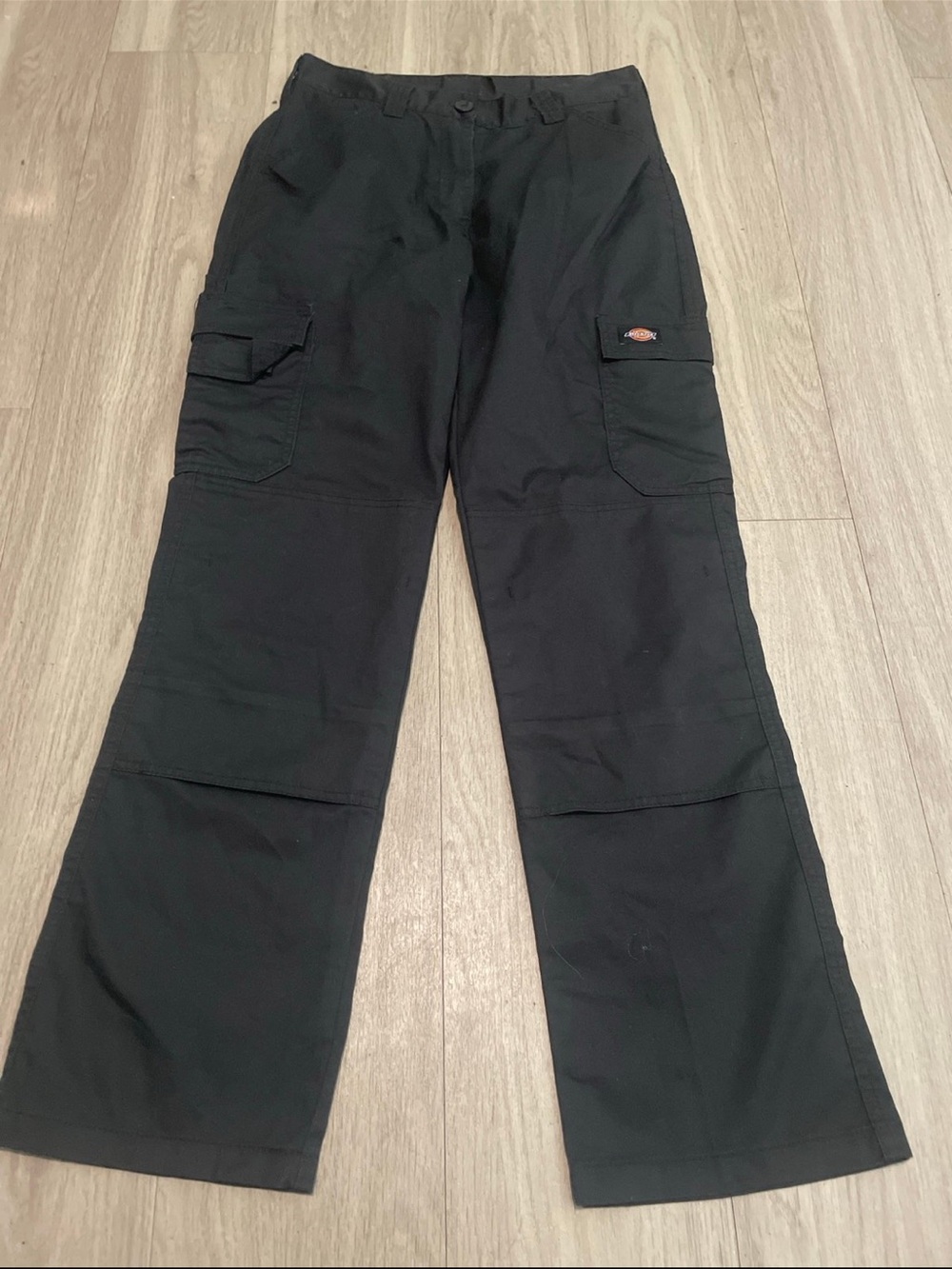 Dickies Black Work Pants with Logo Tag